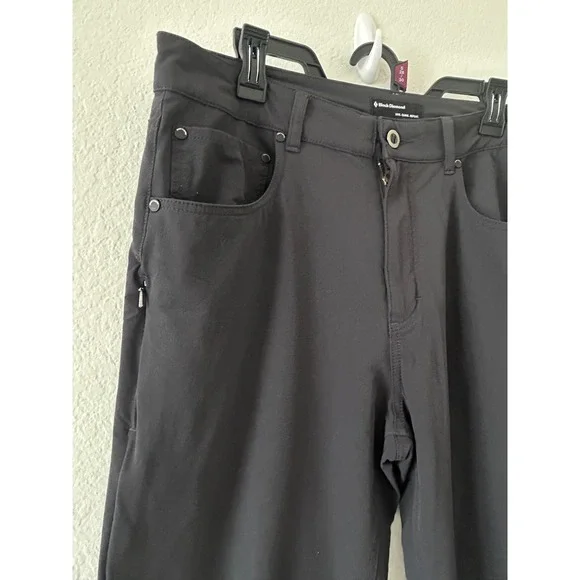 Black Diamond Black Performance Durable Stretch‎ Outdoor Climbing Pants SZ 34 - Picture 3 of 10